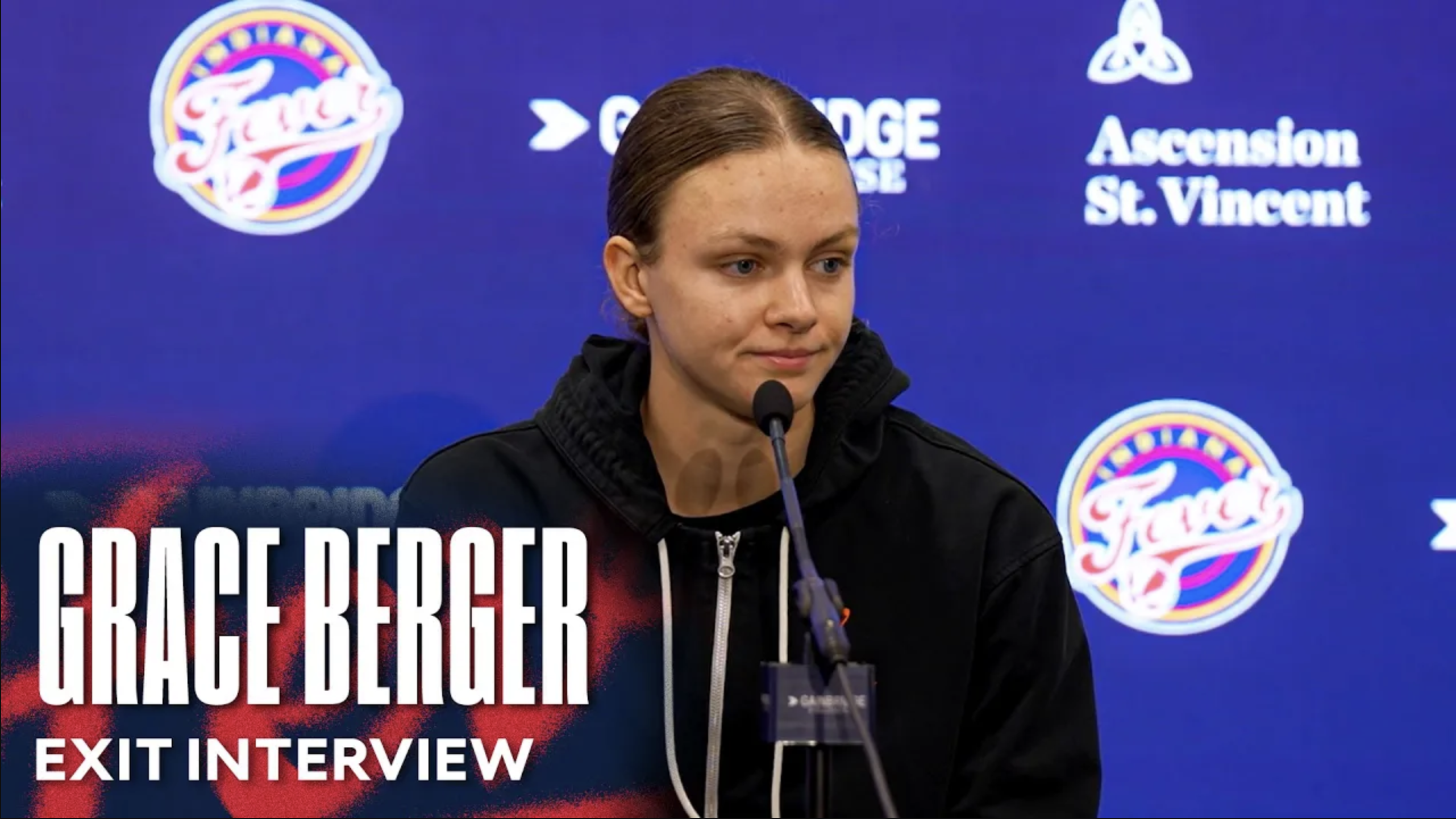 Grace Berger 2024 Exit Interview | Indiana Fever